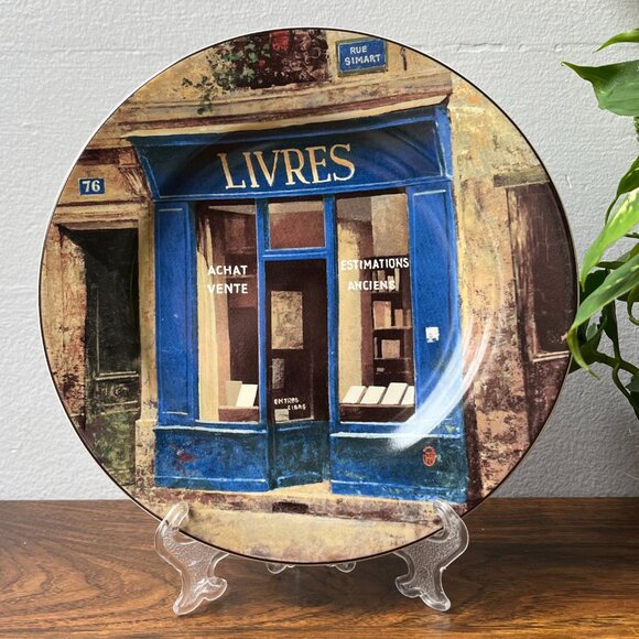 Sakura Storefronts Set of 4 Dessert Plates Chiu Tak Hak Stonrware 2004 in Box - Picture 8 of 15